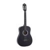 Alpha 38 Inch Acoustic Guitar Full Size Classical Cutaway Nylon String Black