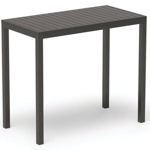 Halki Outdoor High Bar Table - Matte Charcoal