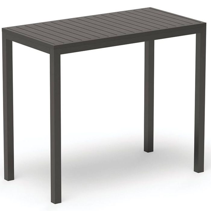 Halki Outdoor High Bar Table - Matte Charcoal