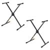 2PK Hercules Foldable Music Instrument Single X Stand/Holder for Keyboard/Piano