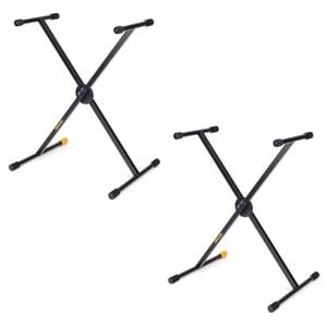 2PK Hercules Foldable Music Instrument Single X Stand/Holder for Keyboard/Piano