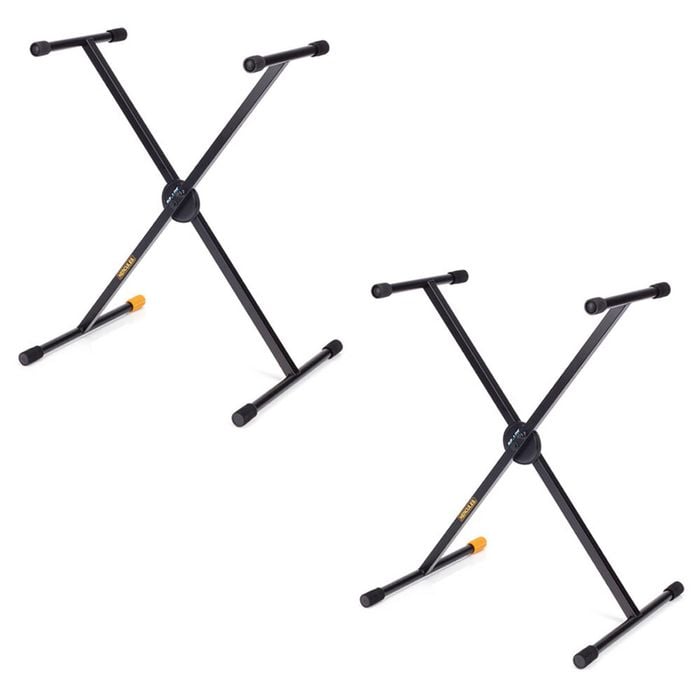 2PK Hercules Foldable Music Instrument Single X Stand/Holder for Keyboard/Piano