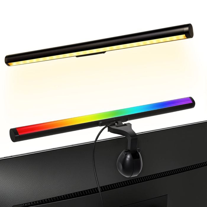 Advwin 40cm Monitor Light RGB Backlight Dual Light Computer Light Bar Gaming Office Desk Lamp