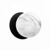 Lexi Lighting Odessa Marble Opal Glass Led Wall Light With Black Base - White/large
