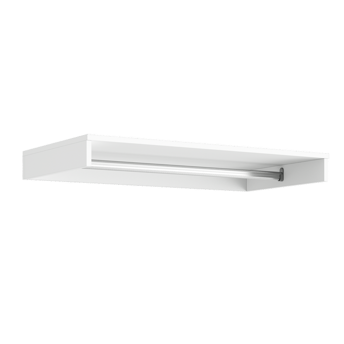 Lugna 900-1199mm Crisp White Custom Hat Shelf
