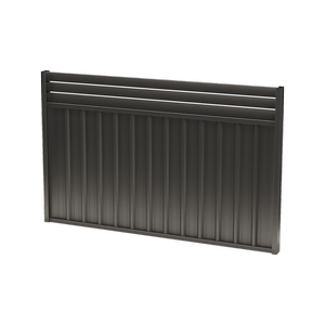 Sector Panel Fencing 1.2/0.3m Ebony Borderline Panel - Ebony