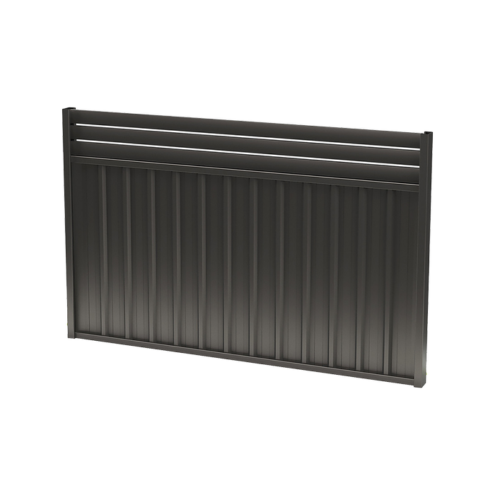 Sector Panel Fencing 1.2/0.3m Ebony Borderline Panel - Ebony