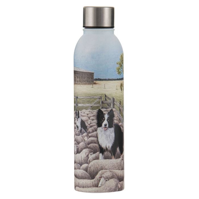 Ashdene Working Dogs Sheep Yard Stainless Steel Drink Bottle Tumbler 500ml