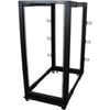 StarTech.com 4-Post 25U Mobile Open Frame Server Rack, 19in Network Rack with Casters, Rolling Rack