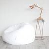 Plush Fur Bean Bag - White Cloud