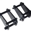 Machter Autoparts Pair Front 2"50mm Extended Shackles Fit For Toyota Landcruiser 73 74 75 40 60 series