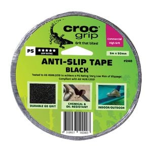Croc Grip 48mm x 5m Black Anti-Slip Tape - Black