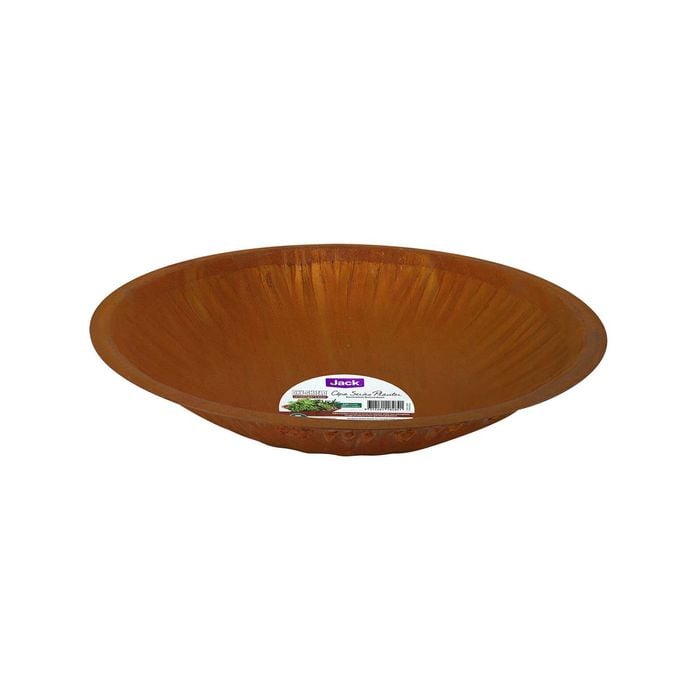 Jack 40 x 40 x 15cm Round Oxy-Shield Cafe Metal Bowl Planter