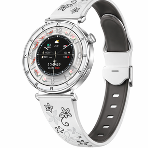 Ultra Thin Smart Watch Amoled Bluetooth Call Fitness Tracker Bracelet Watch White Black