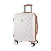 Pierre Cardin 4 Wheel Cabin Hard-shell Tsa Lock Travel Luggage 54cm White