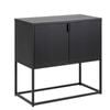 Modern Furniture NEWTON 2 Door Sideboard 82cm - Black
