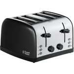 Russell Hobbs Colours Plus Black 4 Slice Toaster