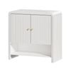 Oikiture Buffet Sideboard Storage Cabinet 2 Doors Cupboard White