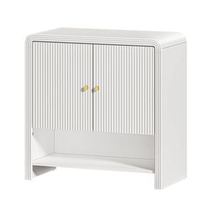 Oikiture Buffet Sideboard Storage Cabinet 2 Doors Cupboard White