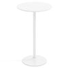 Costway Round Bar Table Bistro Stand High Coffee Table White