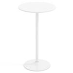 Costway Round Bar Table Bistro Stand High Coffee Table White