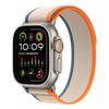 Apple Watch Ultra 2 GPS + Cellular 49mm Titanium w/ Orange/Beige Trail Loop - M/L
