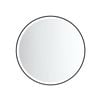 Attica 800mm Matte Black Framed Bentwood Round LED Mirror