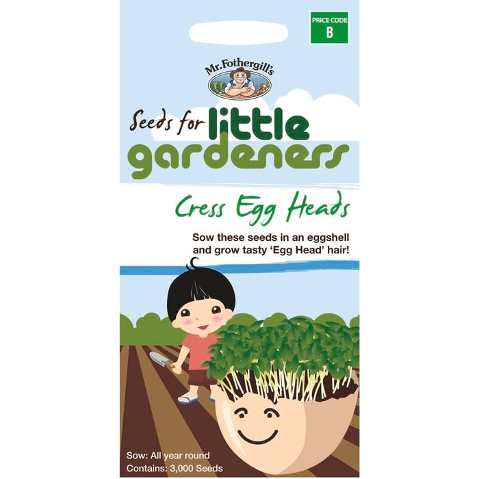 Mr Fothergill's Little Gardeners Cress Eggheads