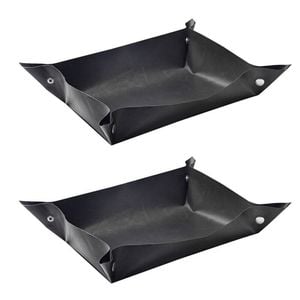 2PK Grand Fusion Leakproof Non-Stick BBQ Grill Mat Liner 30x40cm - Black