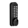 Delf Matte Black Push Button Digital Gate Lock Entrance Set
