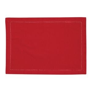 RANS Elegant Hemstitch Placemat - Red