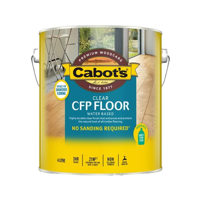 Cabot's 4L Satin Water Based CFP Floor