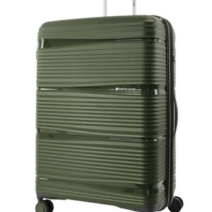 Pierre Cardin Normandy Large 123l Hard Shell Case Suitcase Travel Luggage Green