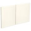 Kaboodle 1000mm Antique White Country Fridge Cabinet Doors - 2 Pack