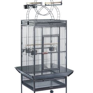 Yes4pets 174 Cm Large Bird Budgie Cage Parrot Aviary With Metal Tray And Wheel Skirt