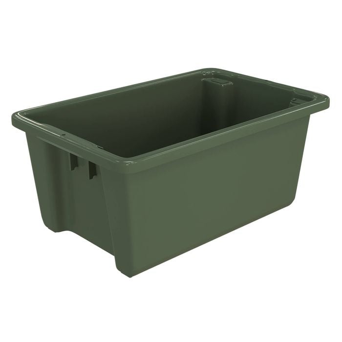 Handy Storage 54L Khaki Heavy Duty Storage Crate 