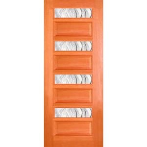 Woodcraft 2040 x 820 x 40mm Entrance Door F11 Glazed Glass SLG068