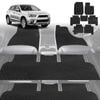 6D Diamond Car Floor Mats for Mitsubishi Outlander 2006-2012-Full Set-Black-Outback GT