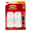 Command Jumbo White Adhesive Wall Hooks - 2 Pack