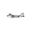 Ignite Laser Boeing B-29 Superfortress 1944 - Iconic WWII Bomber Silhouette Metal Wall Art Rustic Metal 47 inch - 120 cm
