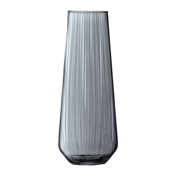 LSA International Vase Sheer Zinc Decorative Vessel Grey 36cm