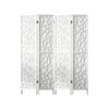 Artiss Clover Room Divider Screen 4 Panel Foldable Wooden Divider White