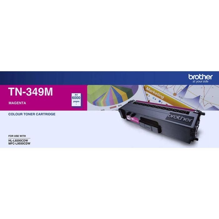 Brother TN-349M Toner - High Yield Magenta - 6000 Pages
