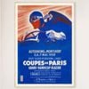 Galrie Autodrome Montlhery 1939 Vintage Racing Poster-Celebrate Historic Automobile Rally, Wood Frame, 50 x 70cm (20 x 28inch)