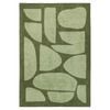Loopsie-320cm X 230cm-brookhaven Green Printed Washable Rug