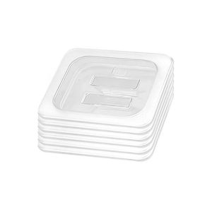 SOGA 1/6 GN Polycarbonate Food Pan Lids Clear 6 Pack