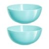 2pc Luminarc Diwali Salad Bowl 21x9.3cm Serveware Opal Glass Turquoise