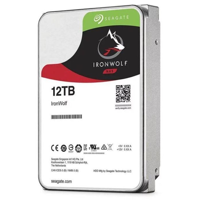 Seagate 12tb 3.5' Ironwolf Sata3 Nas 24x7 7200rpm Performance Hdd (st12000vn0008) 3 Years Warranty