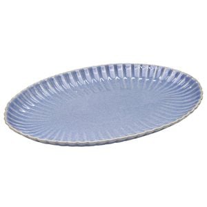 Ladelle Marguerite Stoneware Oval Serving Platter/Plate 40x27x3cm Powder Blue