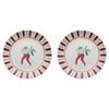 2pk Porto Cucina Porcelain Round Serving Platter 30cm Chilli